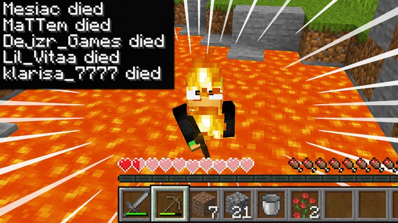 Když UMŘU, tak umřou všichni v Minecraftu ...