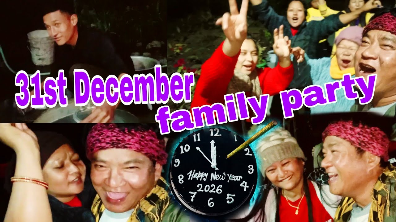 31st December Family Enjoy Party Vlog💙💜♥️