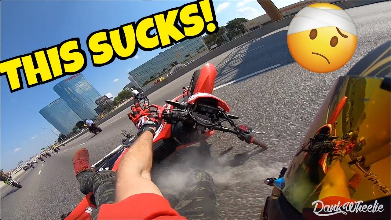 Crashed My $14,000 Dirtbike On The Highway..