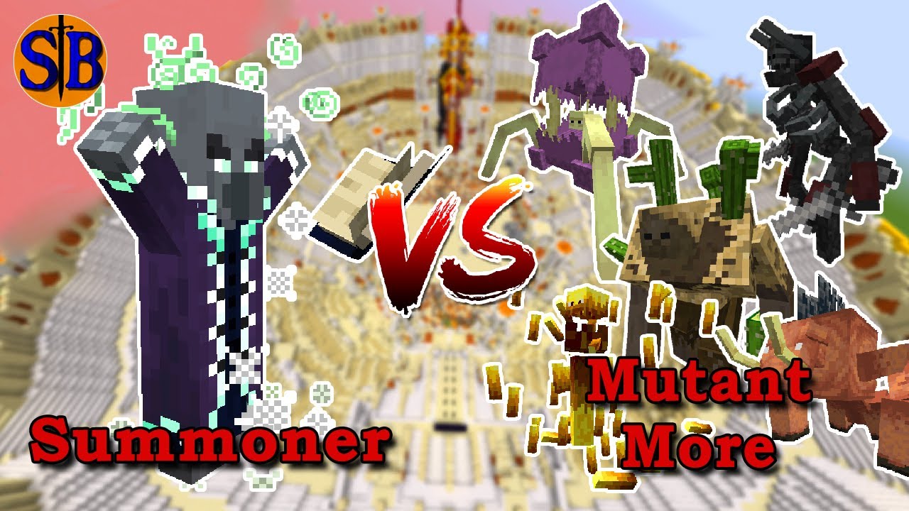 The Summoner (Blue Skies) vs Mutant More | Minecraft Mob Battle