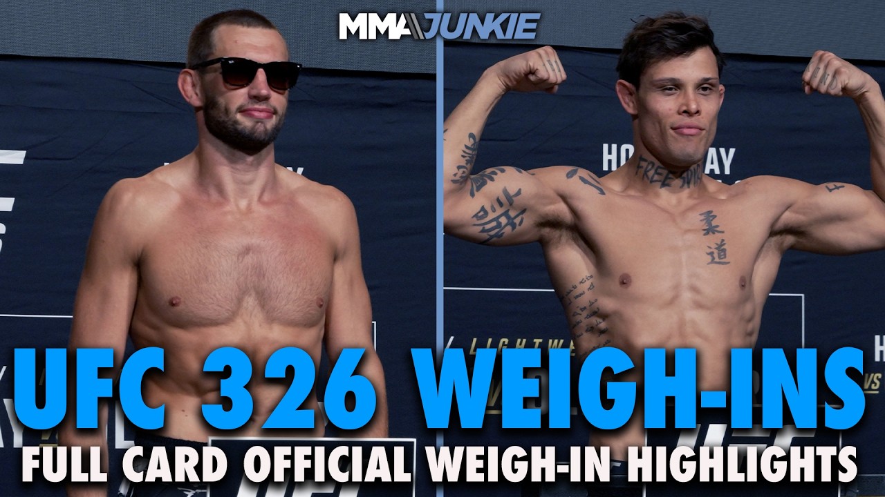UFC 326 official weigh-in highlights: One fight canceled, rest hit marks