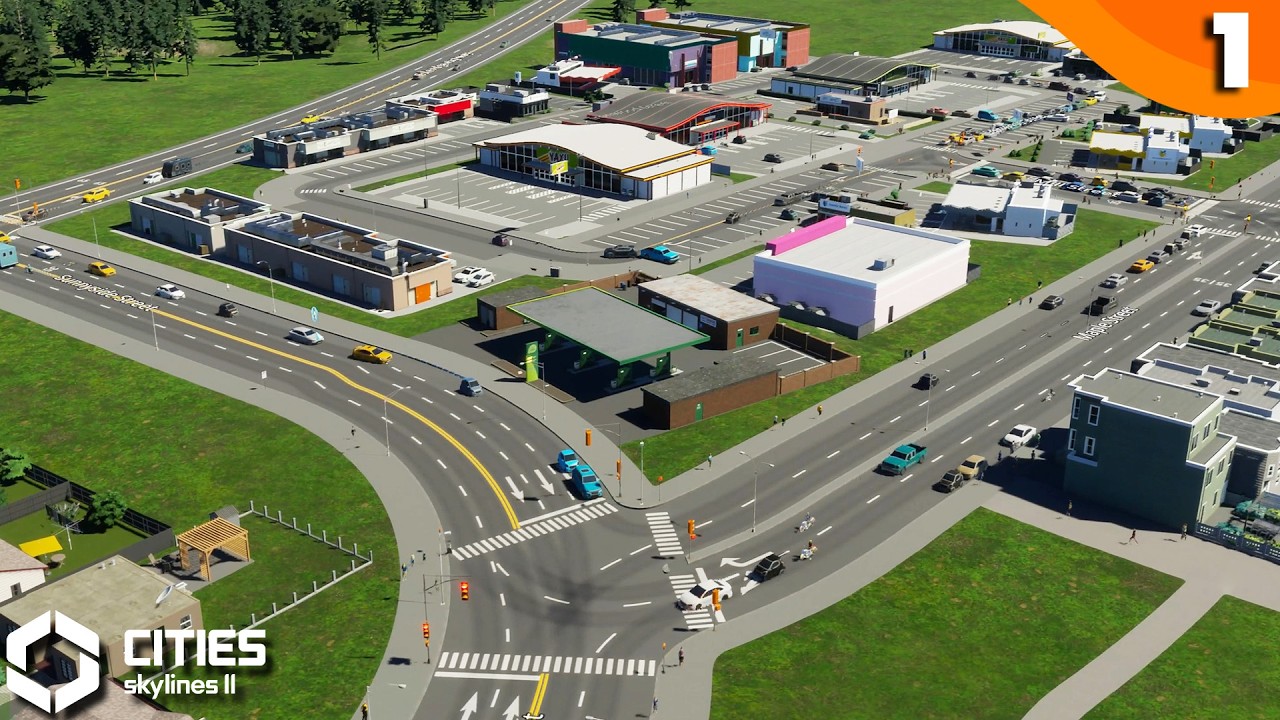 A brand new city in Cities Skylines 2