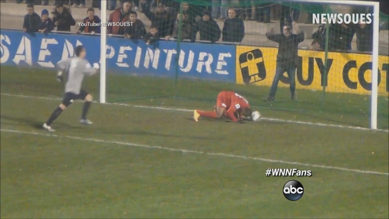 Soccer Player Scores Cheeky Goal | ABC News