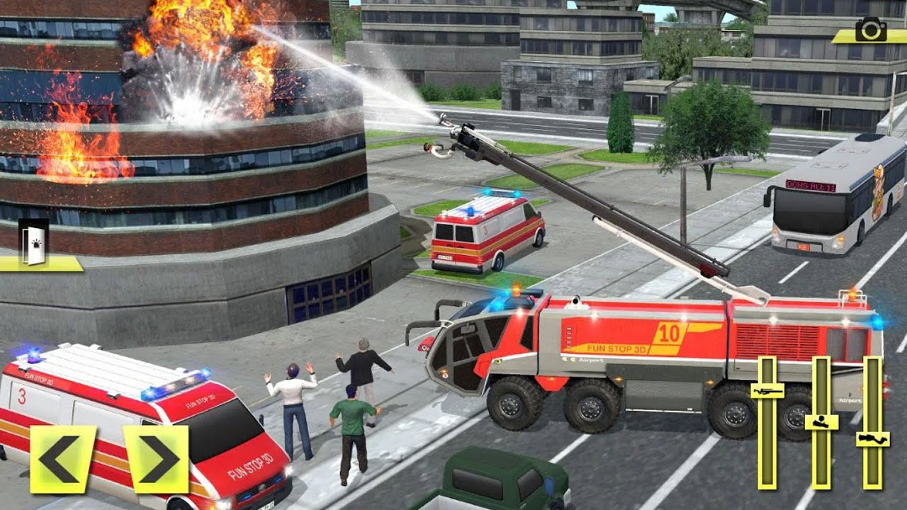Real Firefighter Training 2020 - Fire Truck Rescue Simulator - Android GamePlay