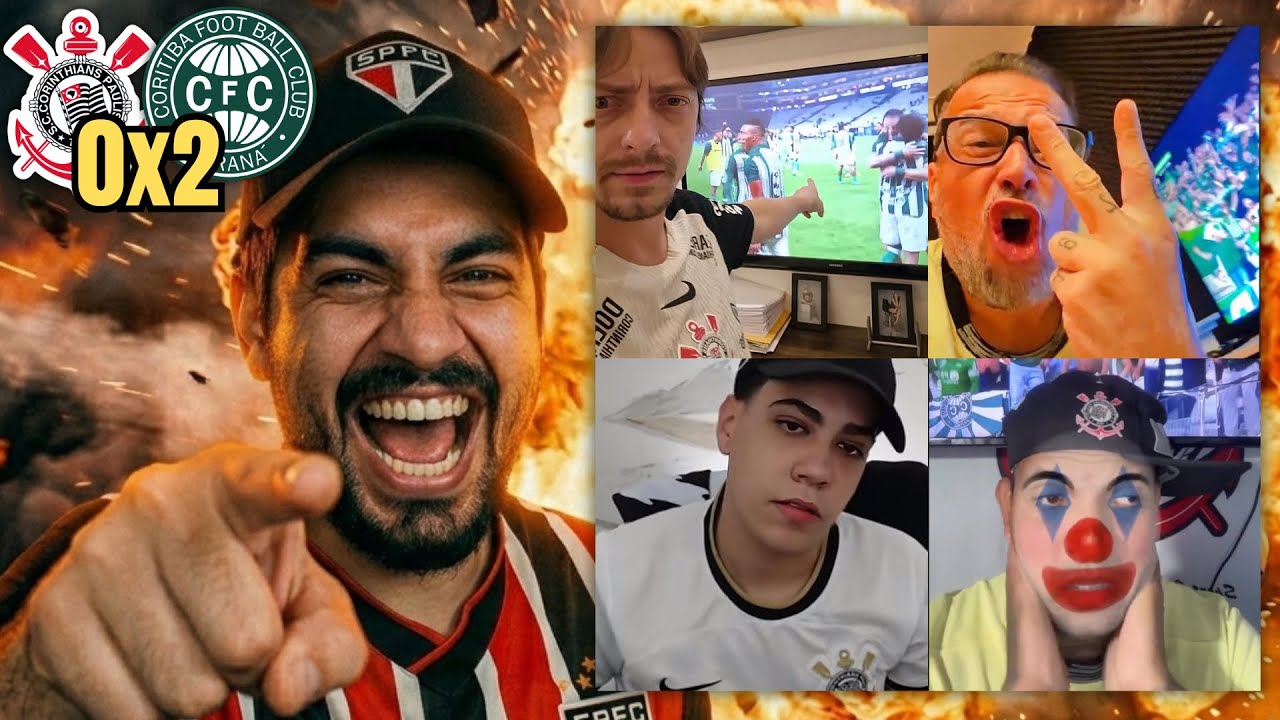 REAGINDO AOS CORINTIANOS COM RAIVA DA HUMILHAÇÃO CONTRA O CORITIBA EM ITAQUERA!