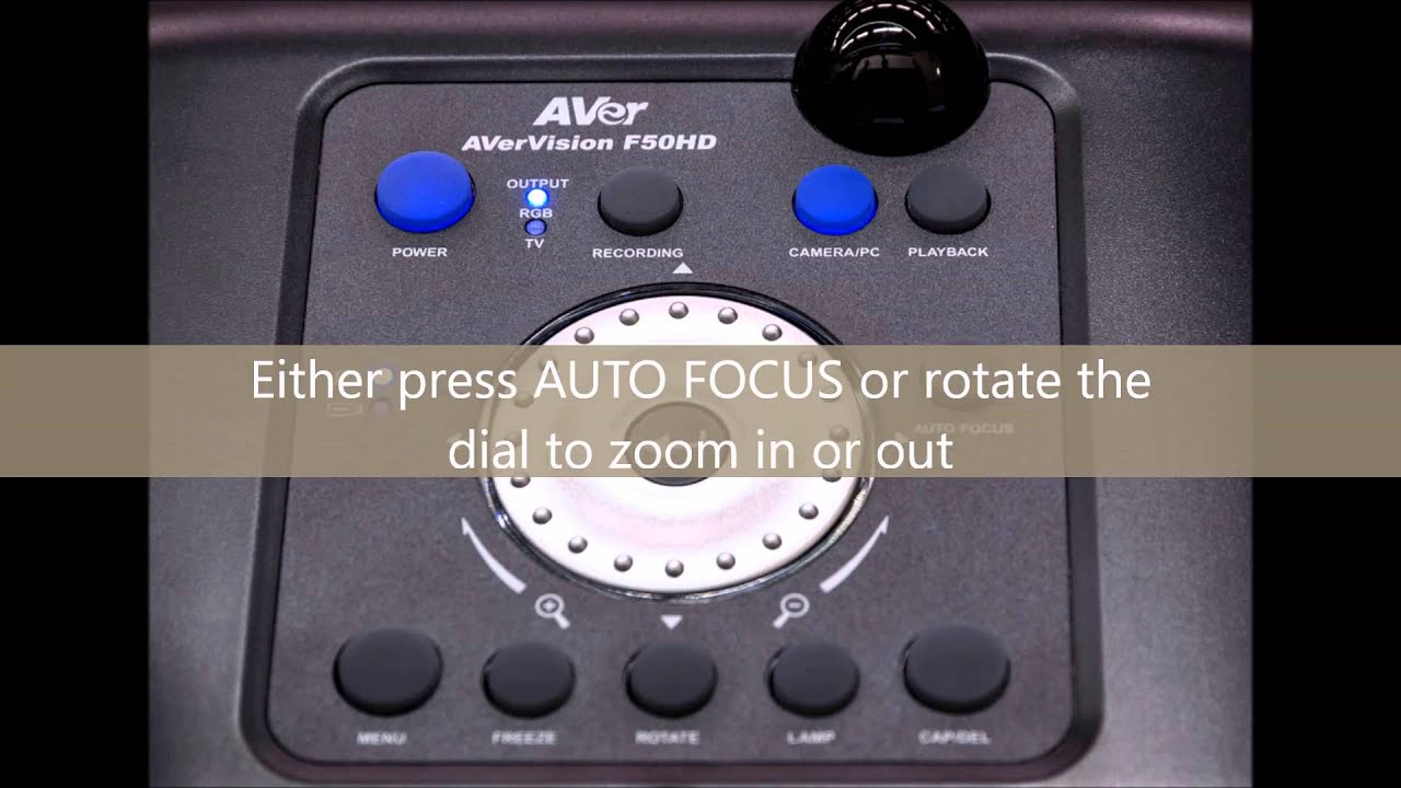How to use the new AVer document camera (with software info)