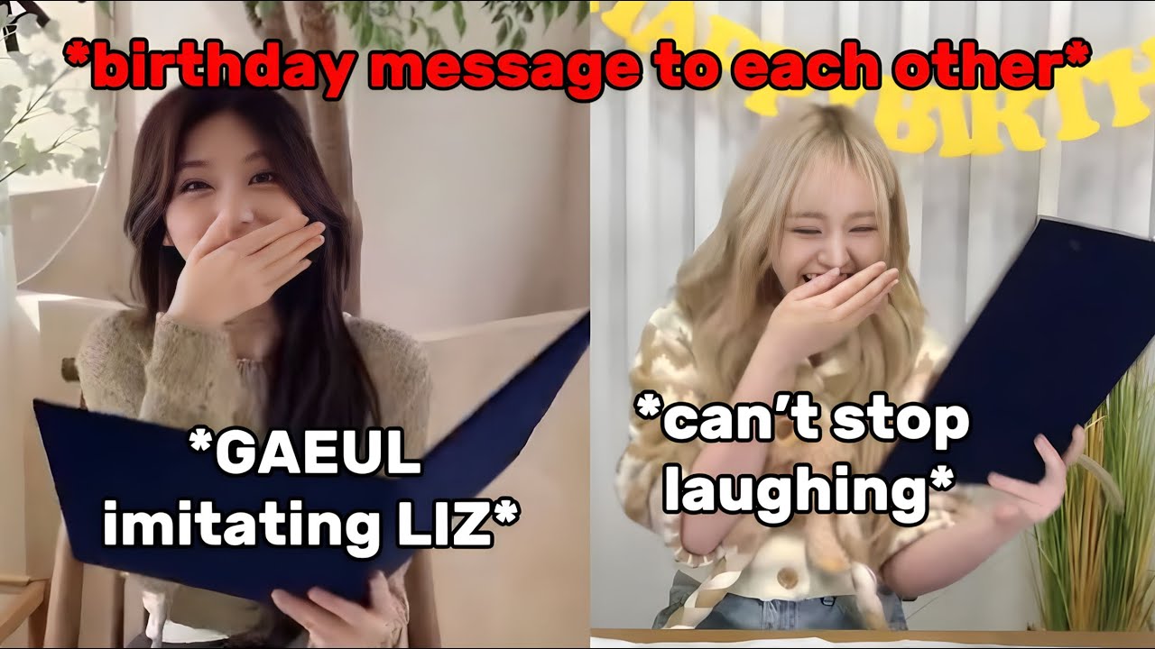 IVE GAEUL finally getting her revenge at LIZ for hilarious doing this on her birthday