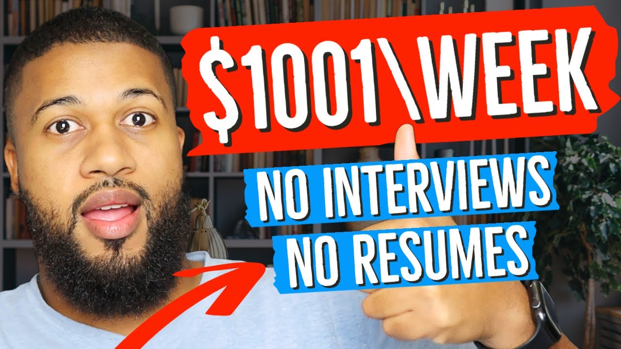 👍🏽START ANYTIME! 5 NO RESUMES-NO INTERVIEWS REMOTE JOBS I ⬆️ $1001 WEEKLY PAY! NEVER GO BROKE!