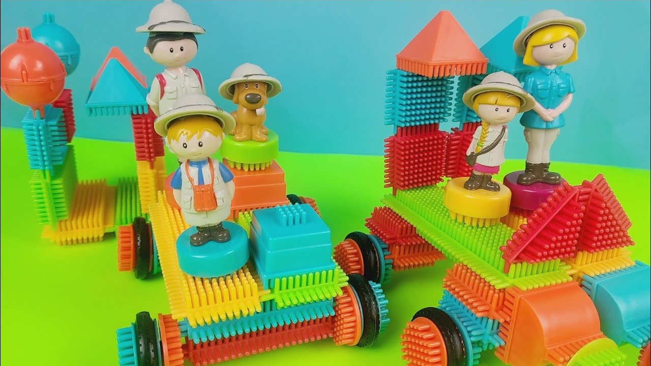 Safari bristle Blocks !Unboxing Bristle Blocks For Kids