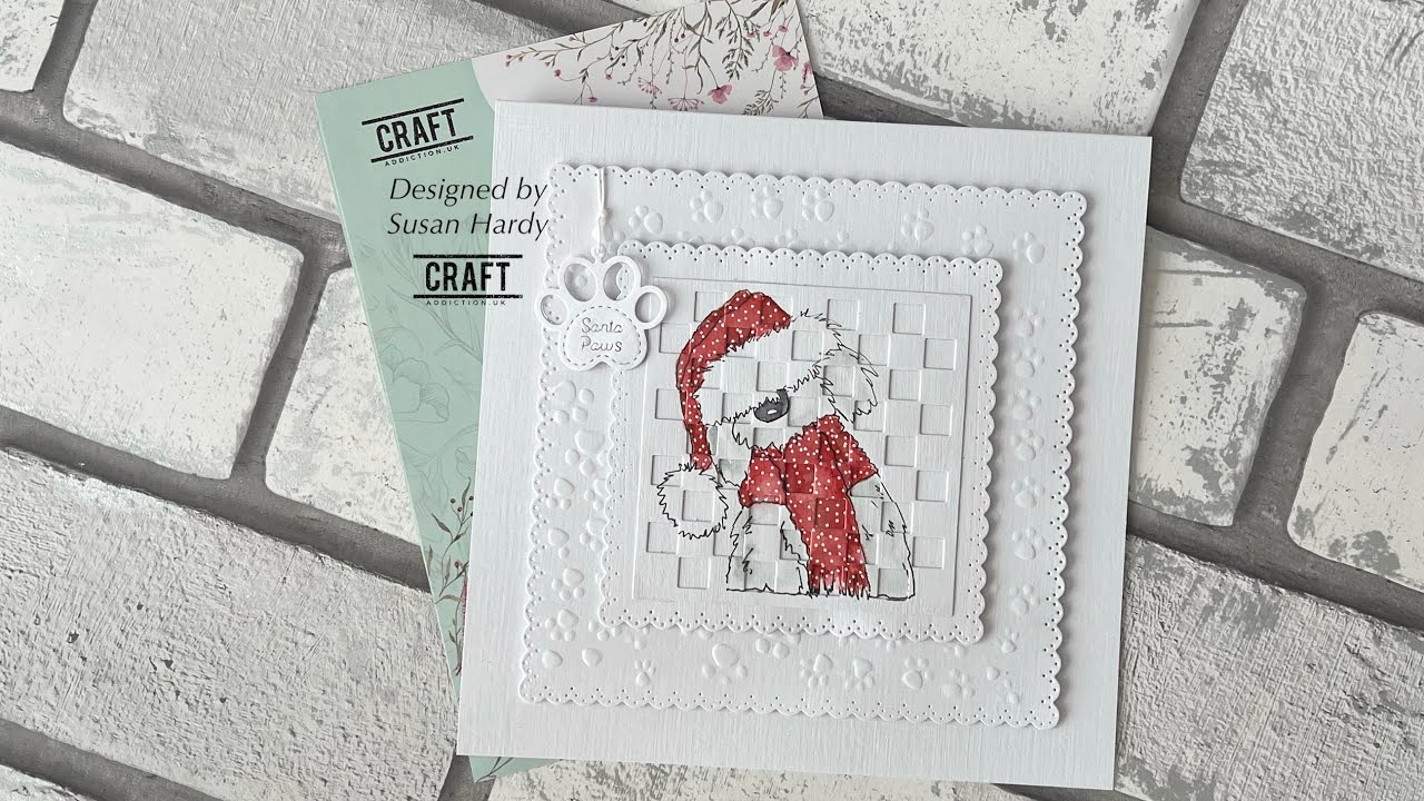 Легко… Милая рождественская открытка «Затмение» # Craftaddictionuk # Код купона ..Susan5