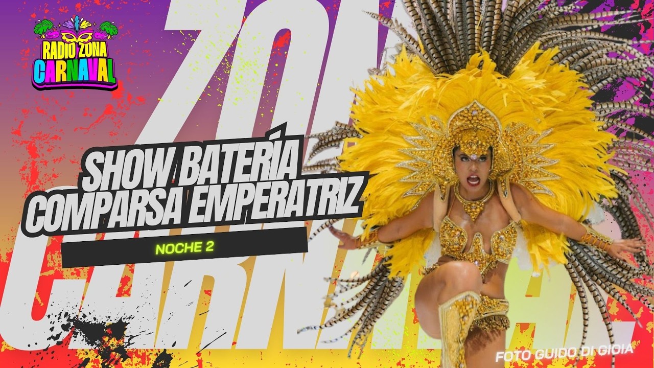 SHOW DE BATERÍA TNT Y SU REINA AGUSTINA CARDOSO | COMPARSA EMPERATRIZ | NOCHE 2 | RADIO ZONA