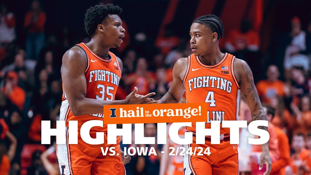 Illini MBB | Highlights vs. Iowa 2/24/24