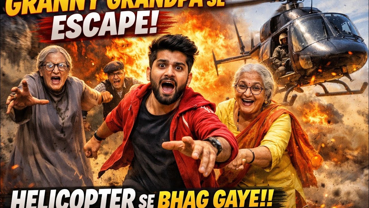 Granny Grandpa Game Helicopter Escape 🚁 | Full Gameplay & Final EscapeGranny Grandpa 