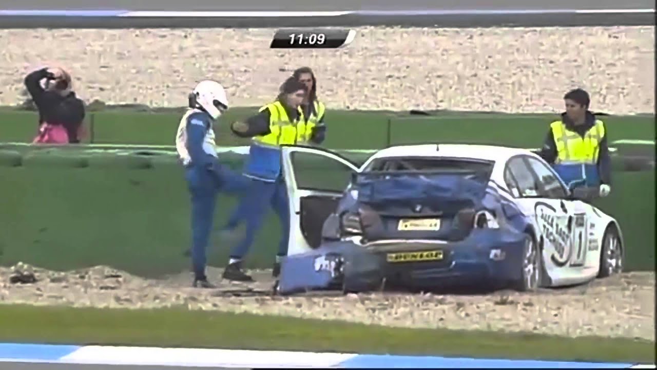 Hockenheim Rennen 1 Crash