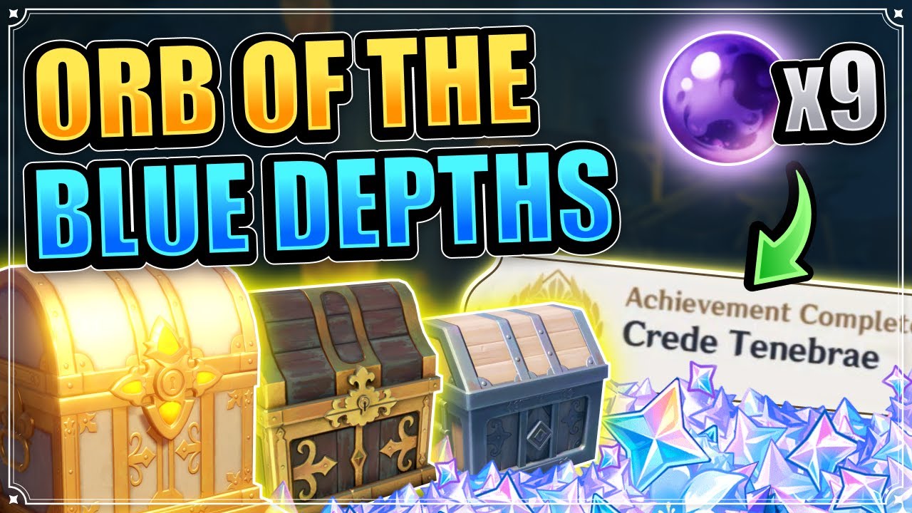 ALL Orb of the Blue Depths Locations (Crede Tenebrae Achievement) Genshin Impact The Chasm Puzzles