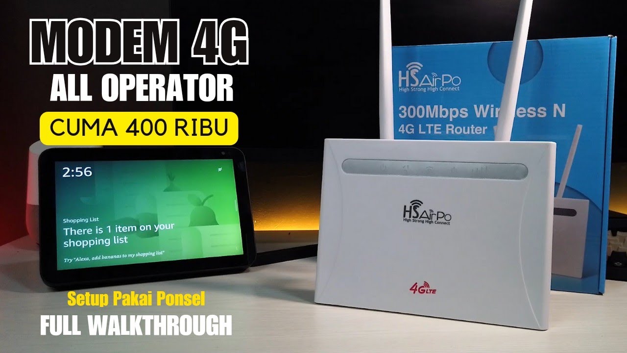 MODEM 4G All Operator HS AIRPO LTE 300 N (FULL WALKTHROUGH)