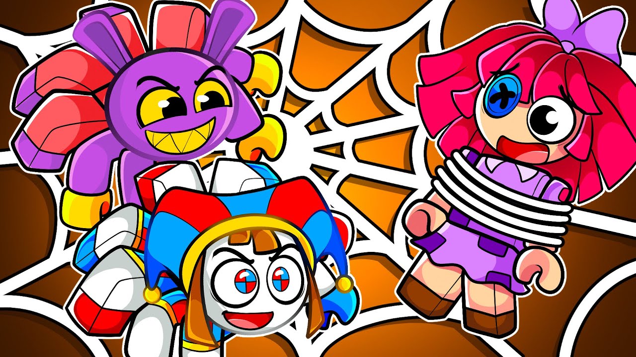 Pomni e Jax viraram uma ARANHA GIGANTE no Roblox