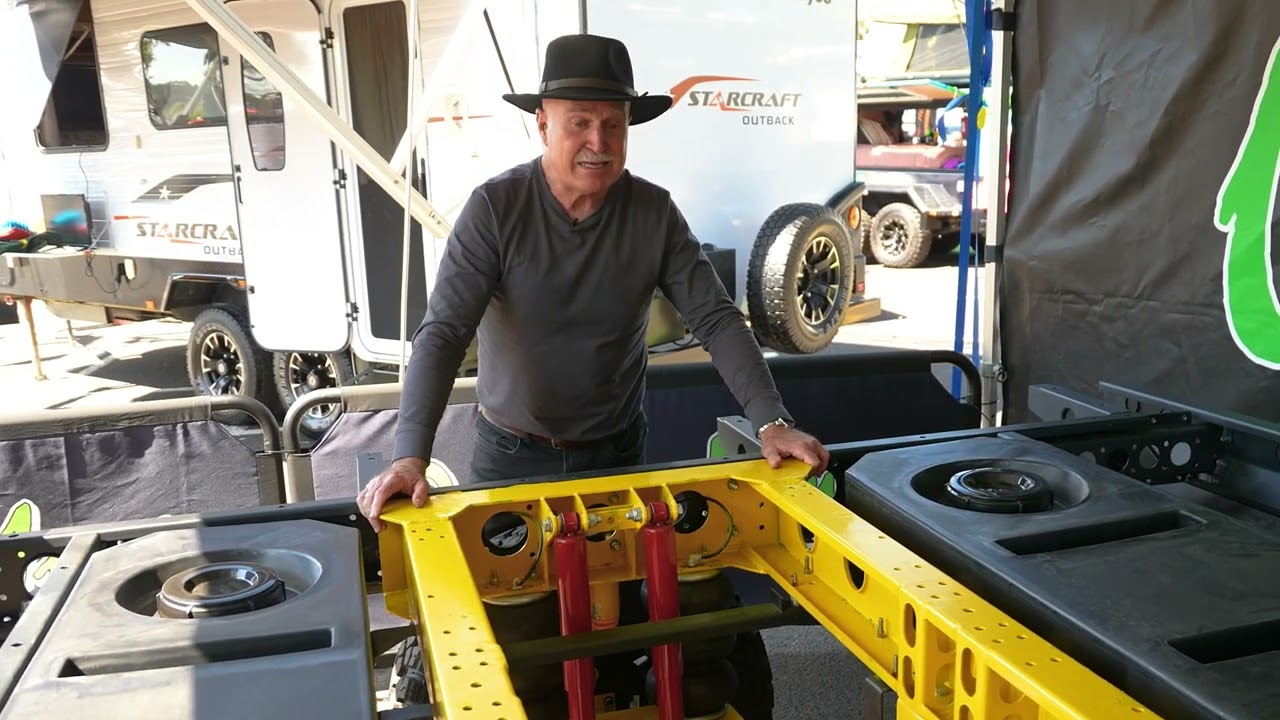 On The Move Caravans,  Air bags and wishbone suspension