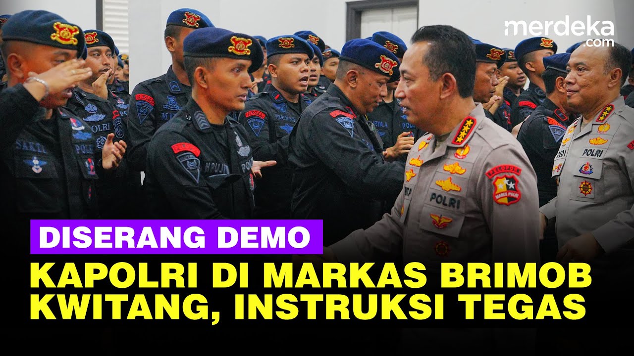 Kapolri Datangi Markas Brimob Kwitang Usai Diserang Demo, Beri Instruksi Tegas Pasukan Siaga!