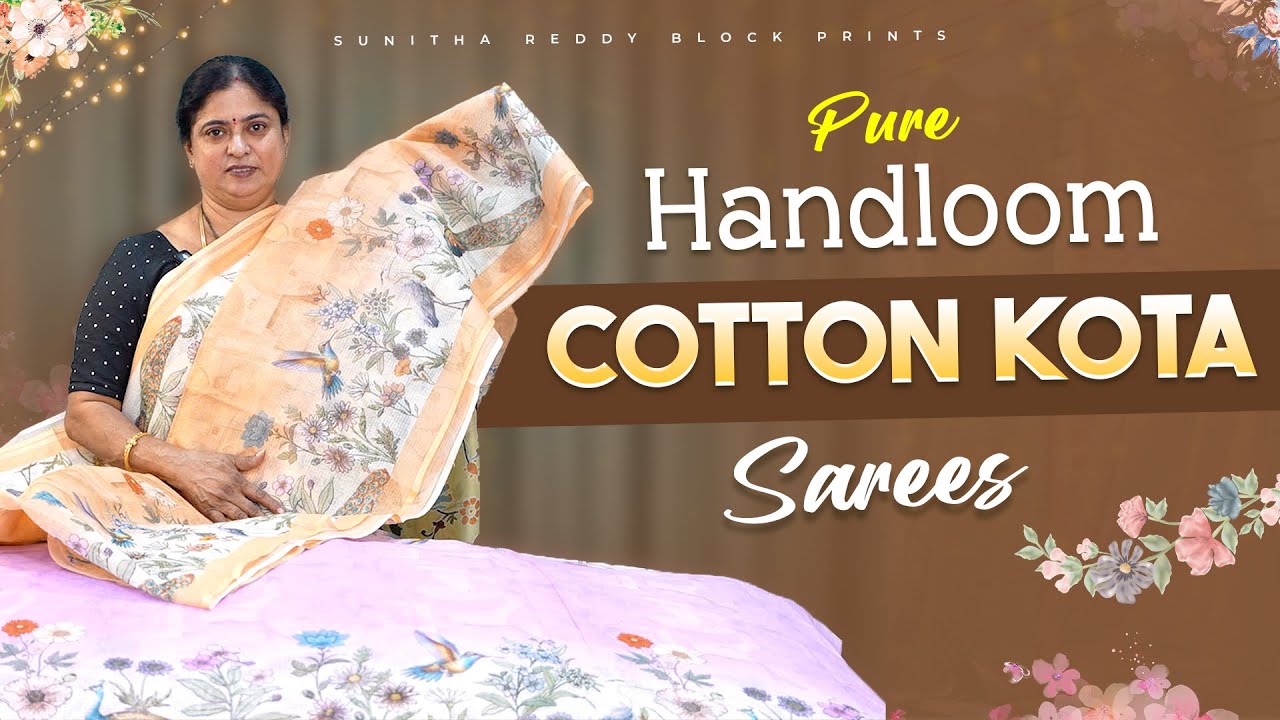 Pure Cotton Kota Sarees | Handloom Weaving & Fabric Details | Jejis Vlogs