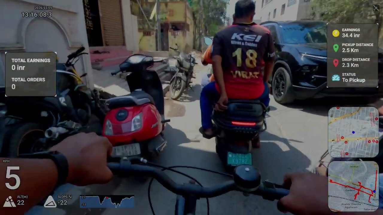 How much can you REALLY earn on a cycle? (GoPro POV)