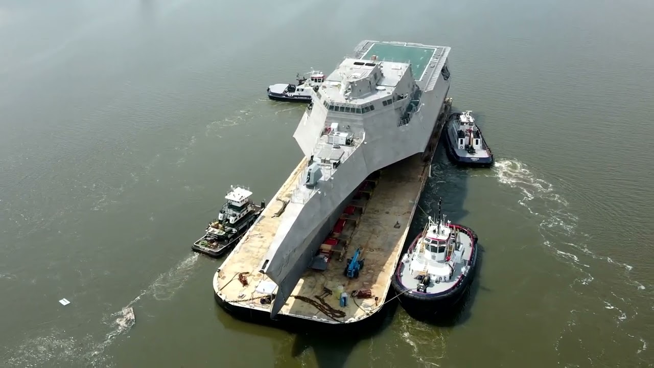 Austal USA - LCS Launch Highlight Video