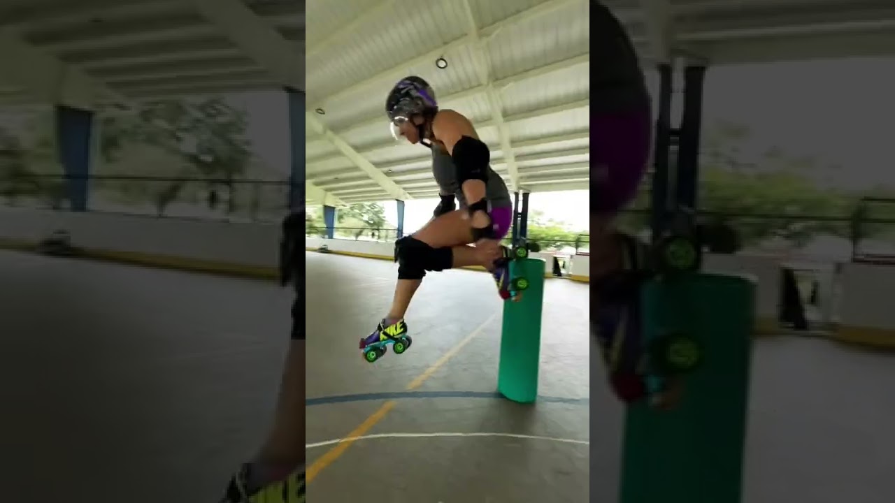 More Roller Derby Apex Jump Practice #shorts #rollerderby #apexjump #practice #drills #fitness #fun