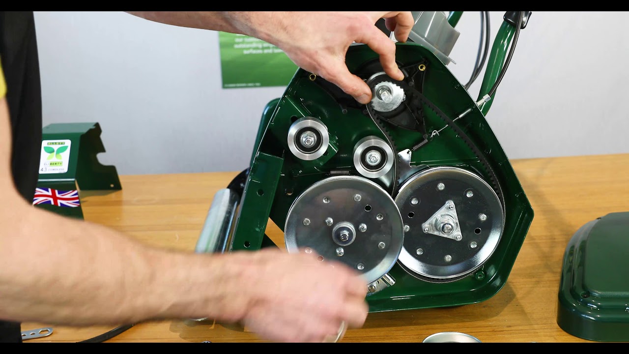 Changing the belts on an Allett Liberty 43