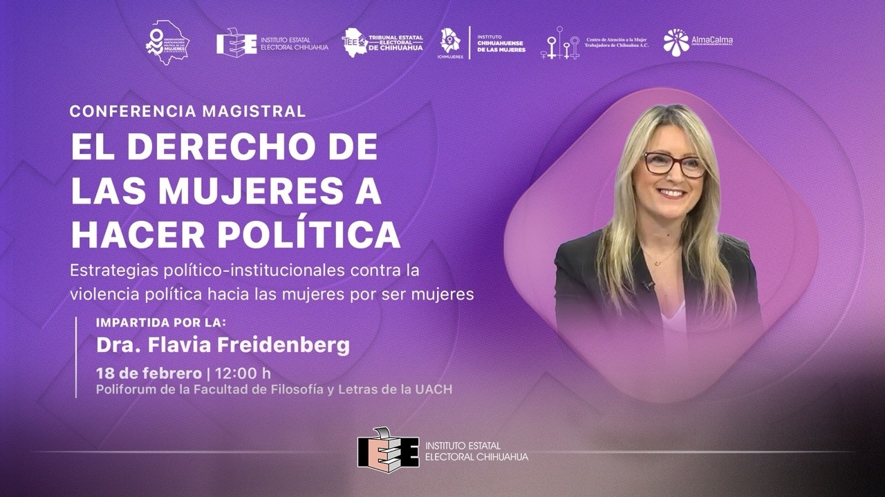 Conferencia magistral “El derecho de las mujeres a hacer política”