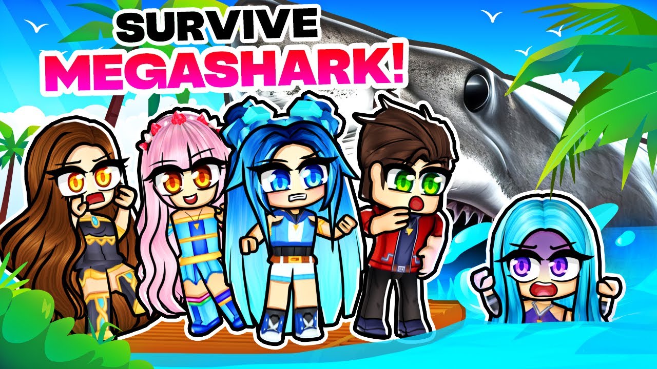 Survive the MEGA SHARK in Roblox!