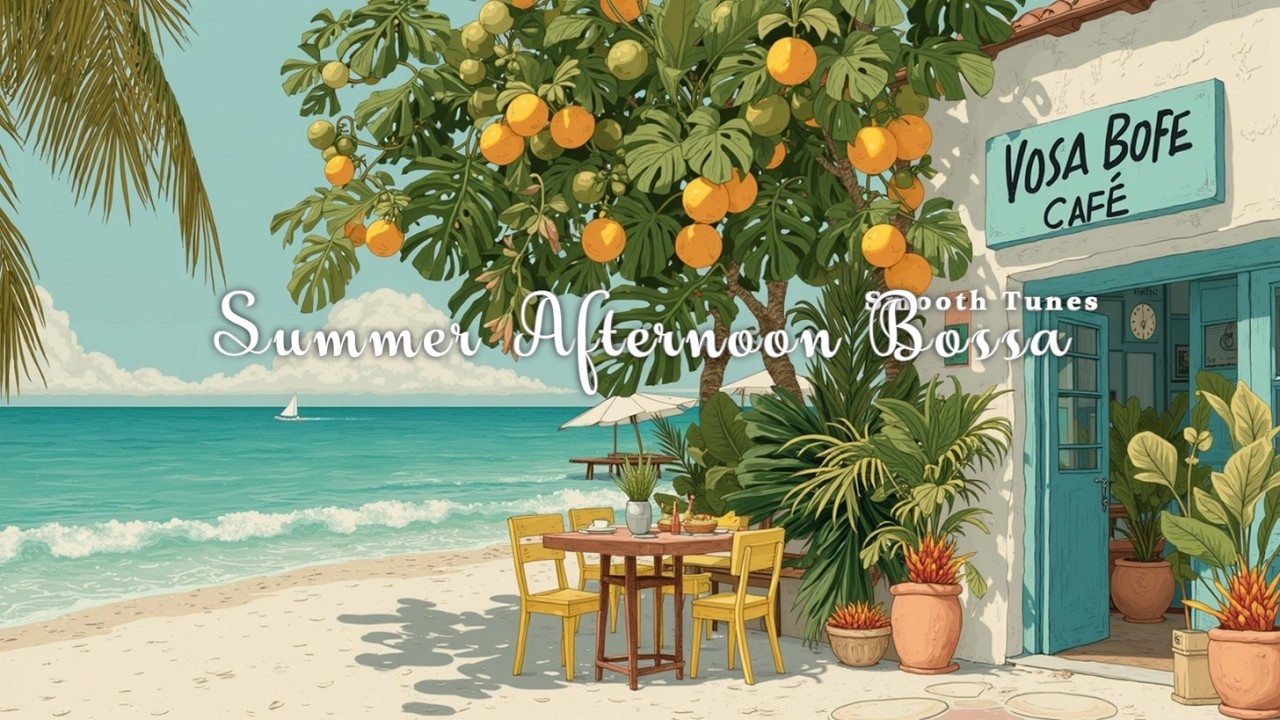Теплый летний день Bossa Nova Jazz Расслабляющий прибрежное кафе Мелодии
