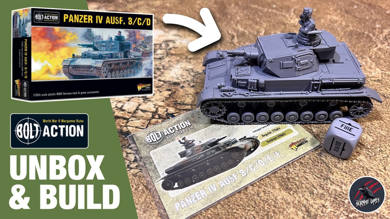 Unboxing PANZER IV AUSF B/C/D - Medium Tank For Bolt Action - Contents, Build & Includes a Dice!