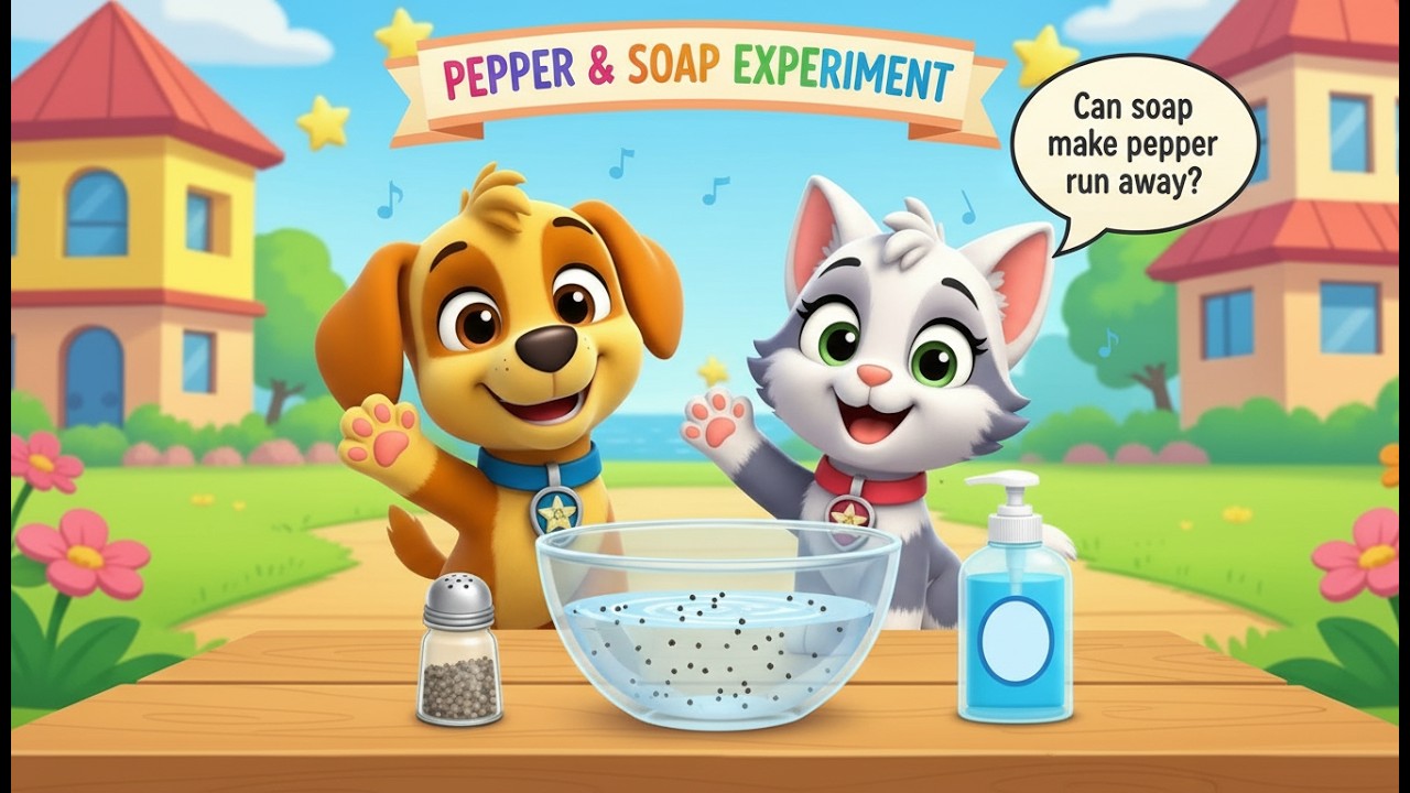 Pepper & Soap Experiment 🧂| Easy Science Experiment for Kids | Tiny Tales Garden