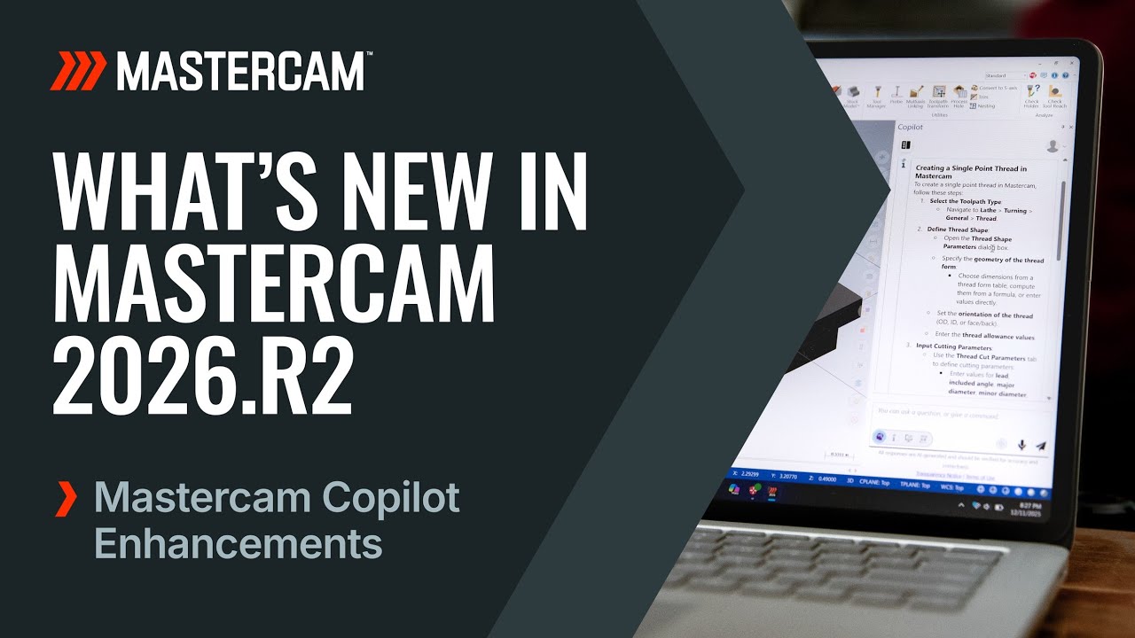 Mastercam Copilot: Ваш ИИ-помощник для ускорения программирования CAD/CAM.