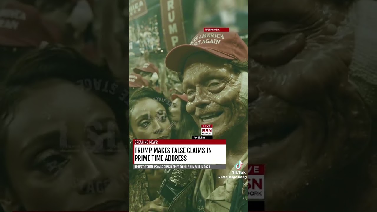 Trump makes false claims about voter fraud! #fyp #ai #politricks #politics