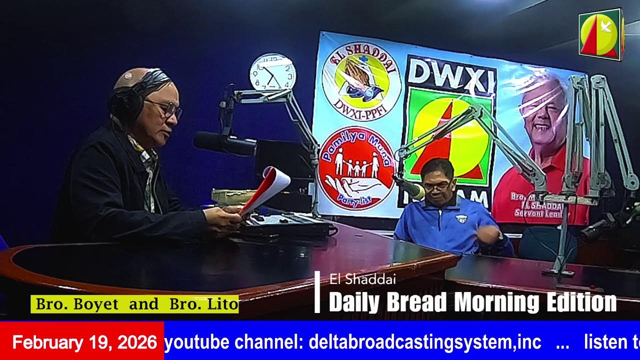 DWXI 1314 AM Live Streaming I Thursday (February 19, 2026) #dailybreadmorningedition