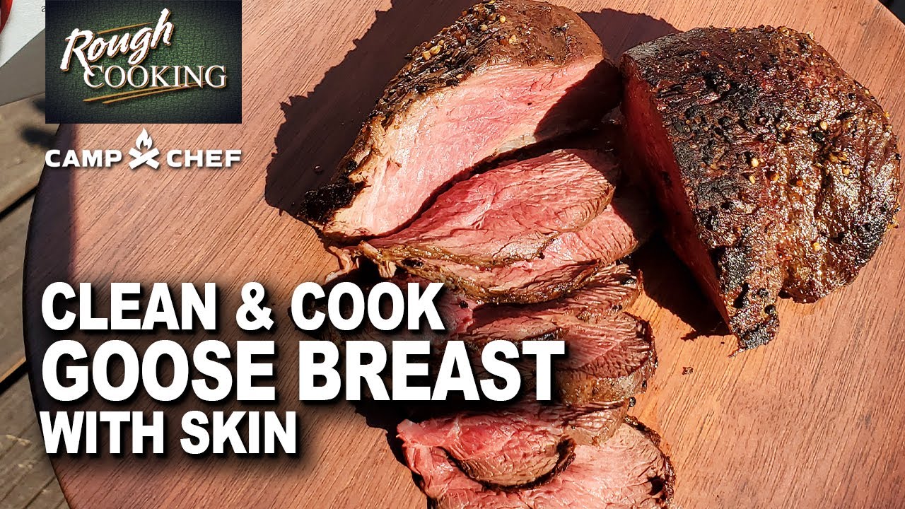 How To Clean & Cook Goose Breast Steak with Skin | ROUGH COOKING RECIPE | CATCH CLEAN COOK