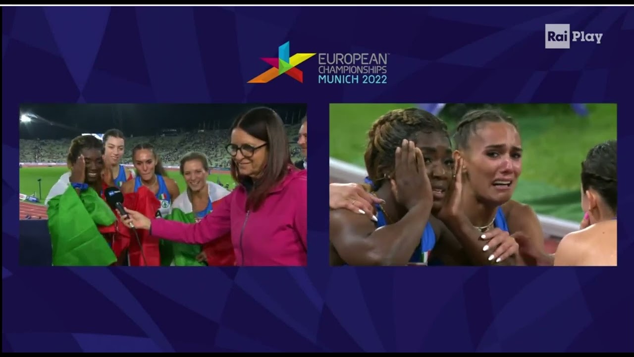 Sono felice che sia venuto dentro... prendiamocelo tutto! Atletica leggera 4X100