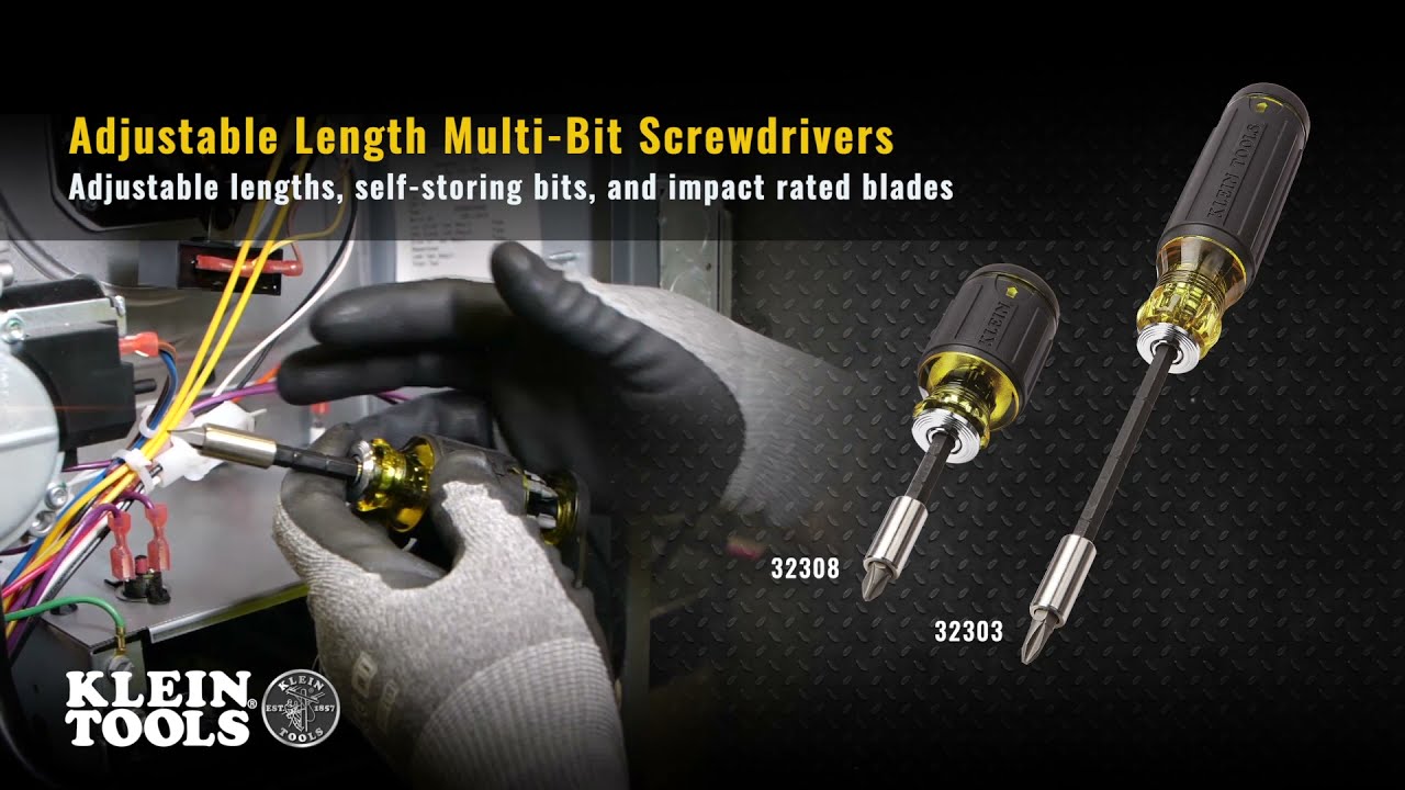 Multi-Bit Adjustable Length Screwdrivers: 14-in-1 and 8-in-1 Stubby (32303/32305)