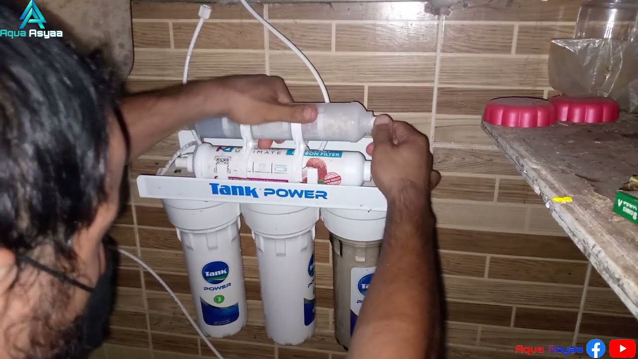 تغير 5 شمعات فلتر تانك