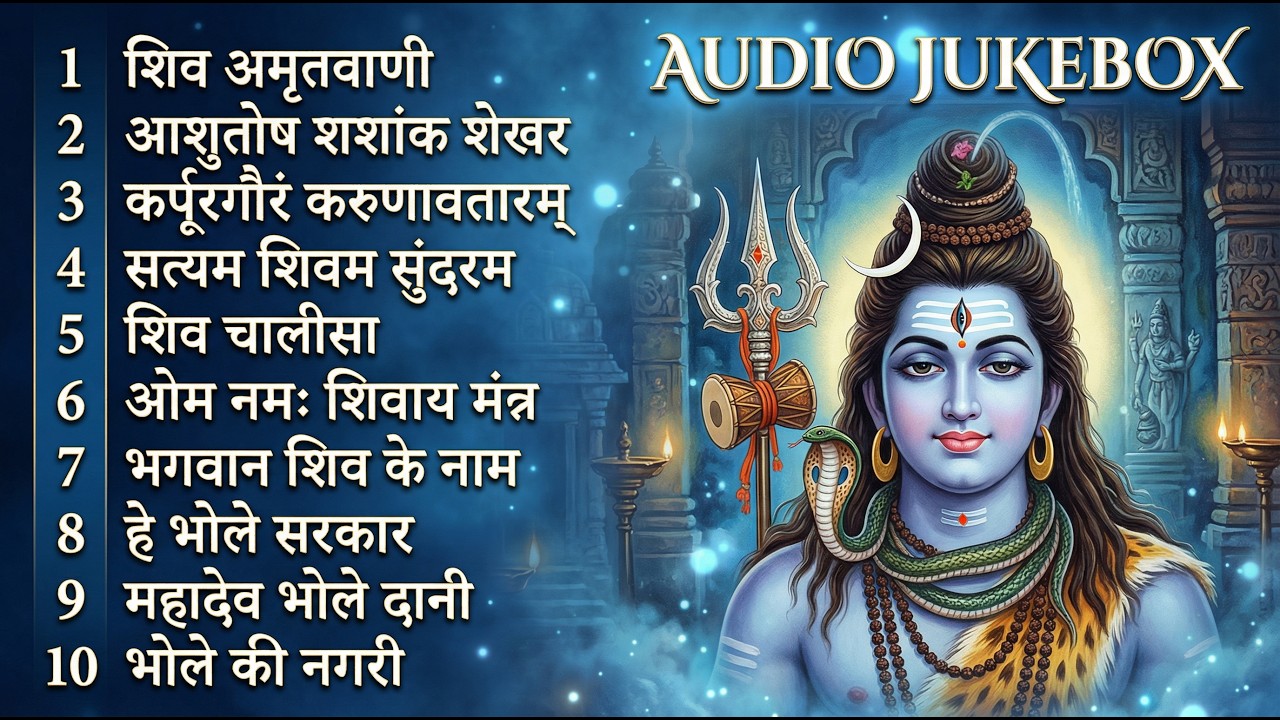 स्पेशल शिव भजन | ॐ नम: शिवाय, कर्पुर गौरम करुणावतारम, आशुतोष शशांक शेखर, शिव अमृतवाणी व शिव चालीसा