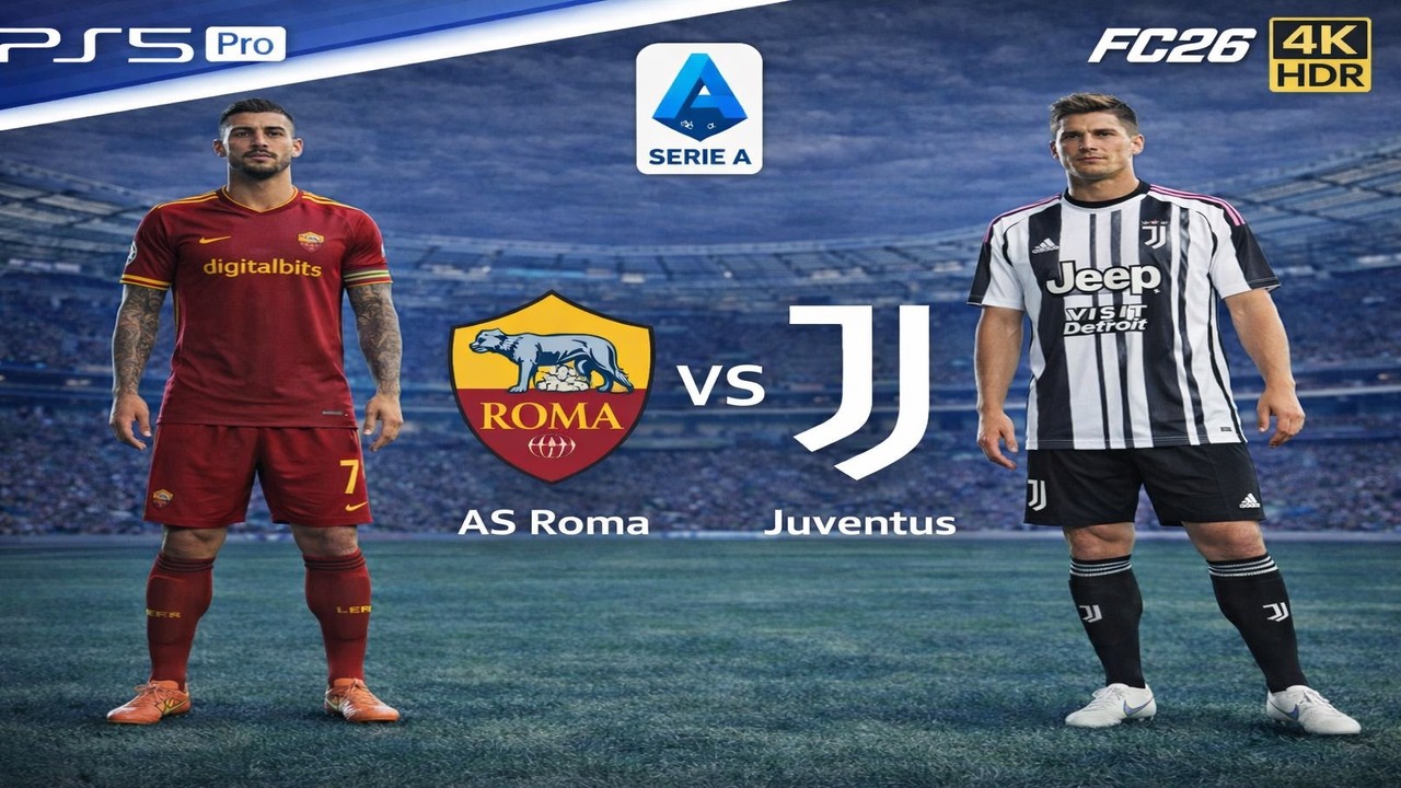 FC26 | AS Roma vs Juventus | Serie A 25/26 | Full Match | PS5 Pro 4K60