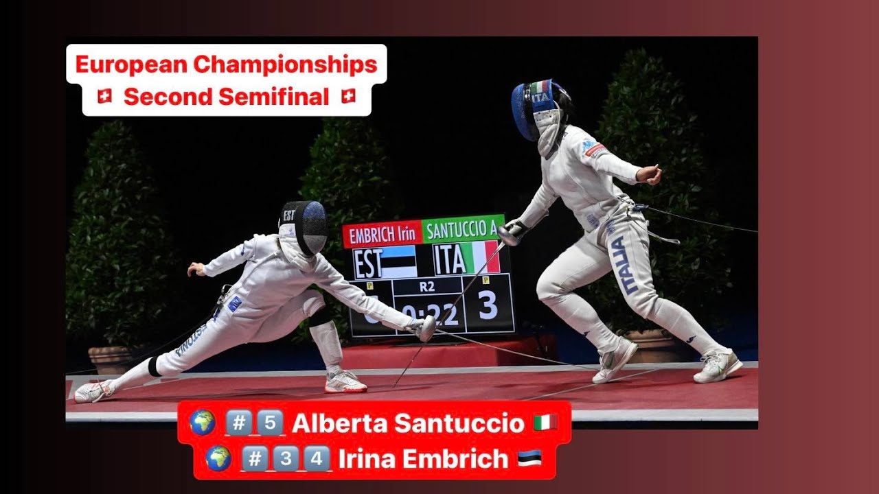 Euro Champs 2024 SWE - L4 - Irina Embrich EST v Alberta Santuccio ITA