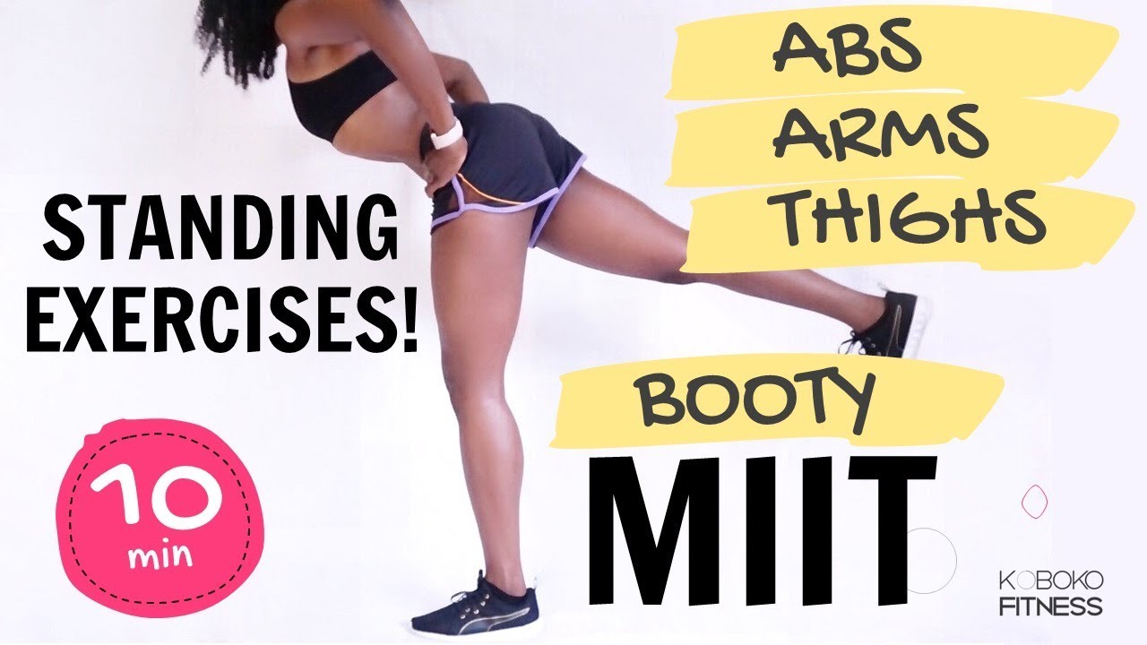 TONE & FAT BURN | Home Workout - Arms Abs Booty Routine