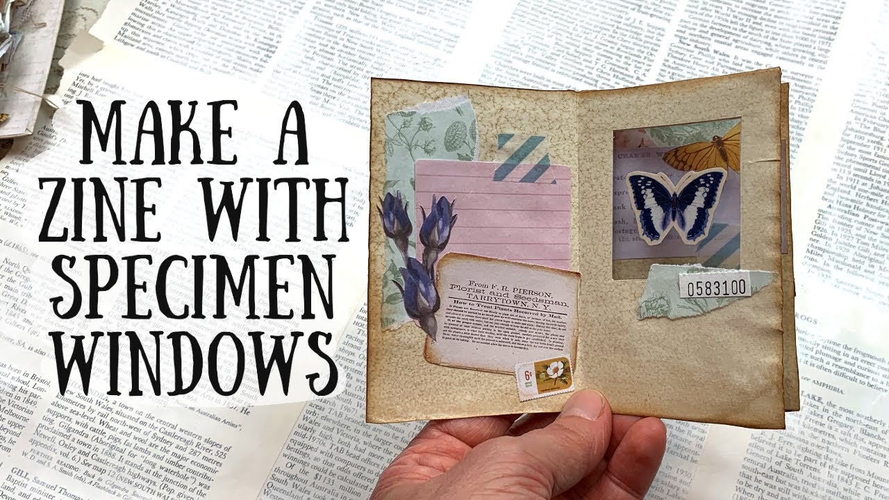 Small Zine Tutorial with Specimen Windows 🦋Shanouki Art 🦋