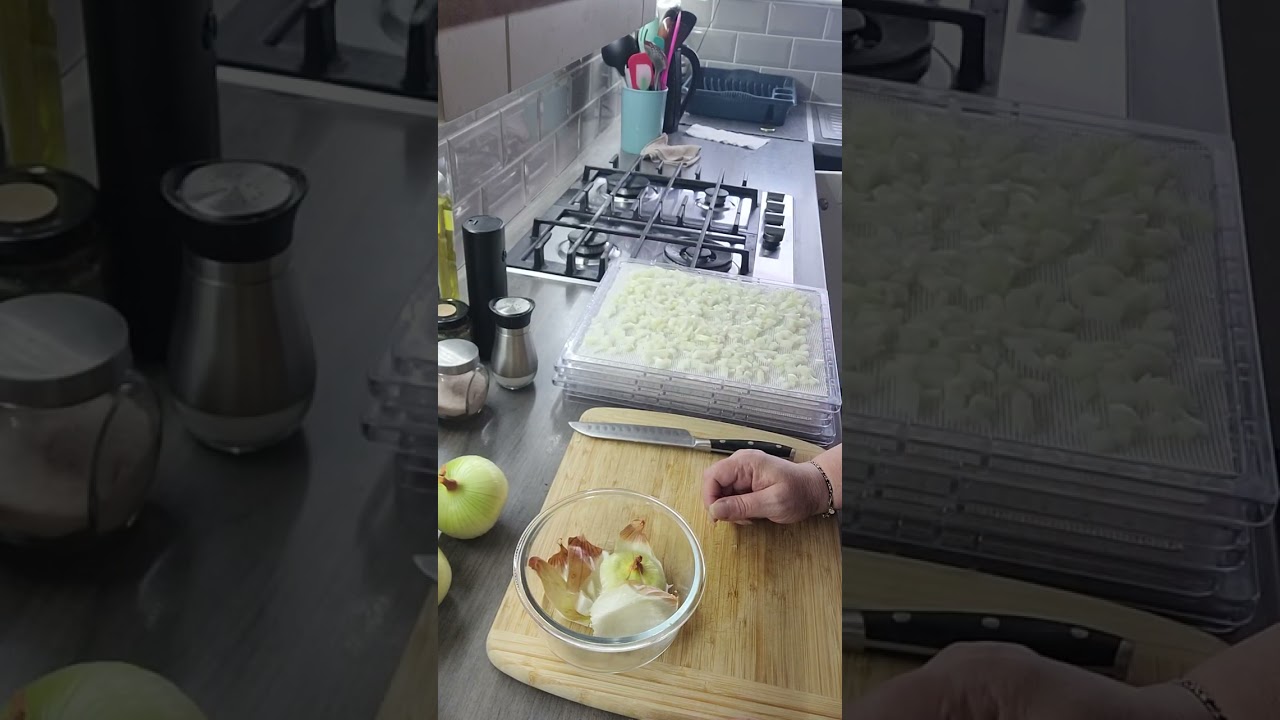 Dehydrating Onions