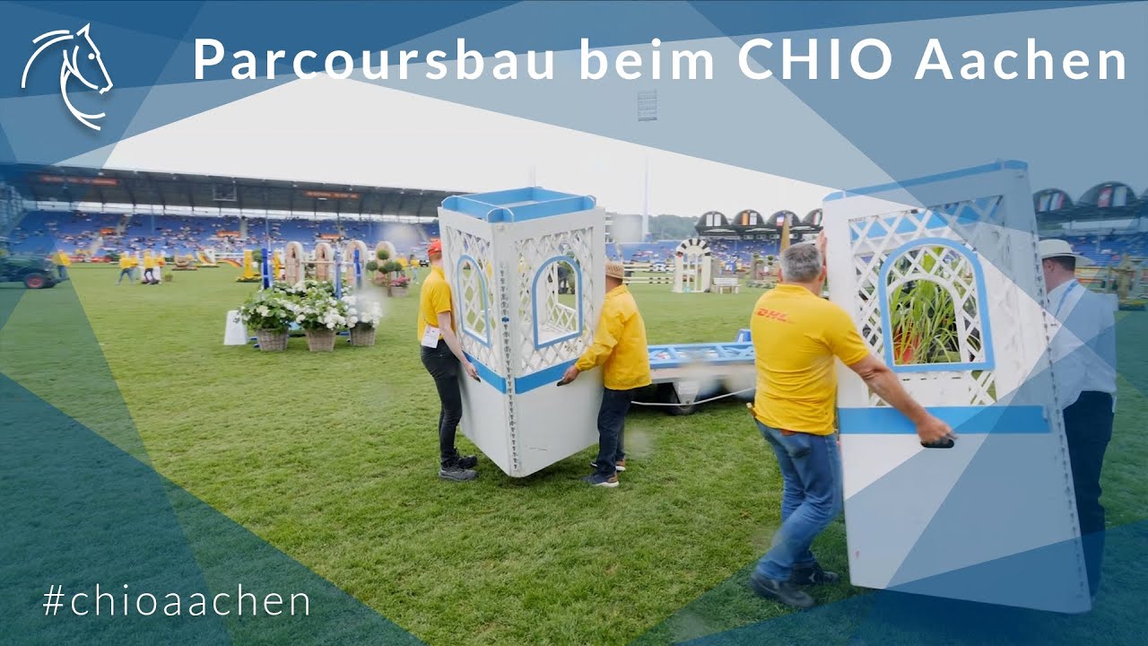 So sieht Parcoursbau beim CHIO Aachen aus