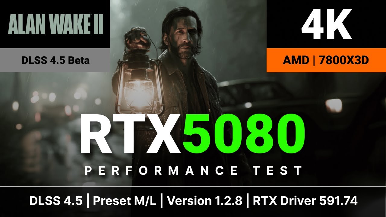 The real upgrade - DLSS 4.5 | RTX 5080 | Alan Wake II | 4K Resolution