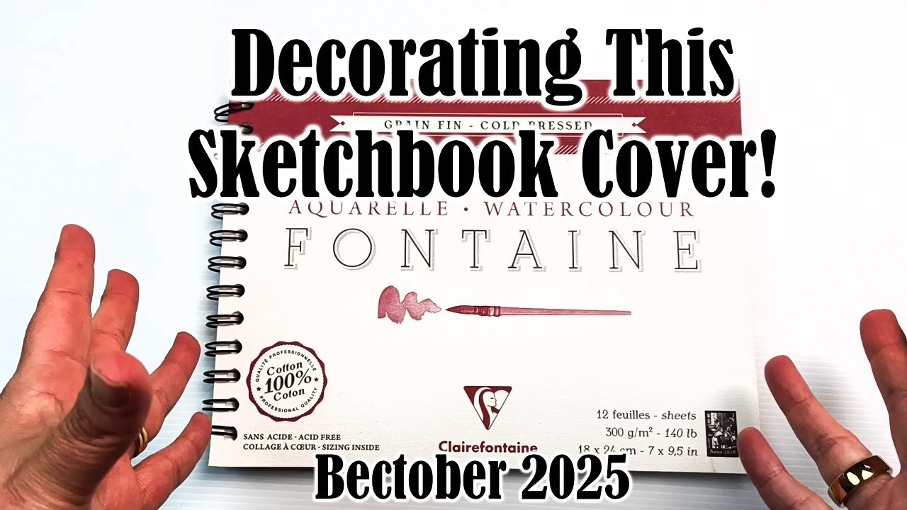 Can I Fill an Entire Sketchbook in October? Let's Decorate the Cover First! BECTOBER 2025