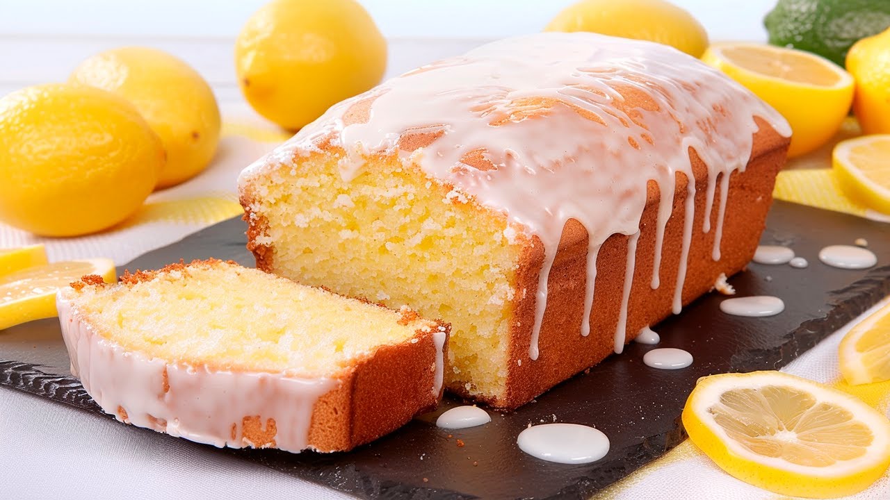 Bizcocho de Limón húmedo y glaseado perfecto 🍋💕